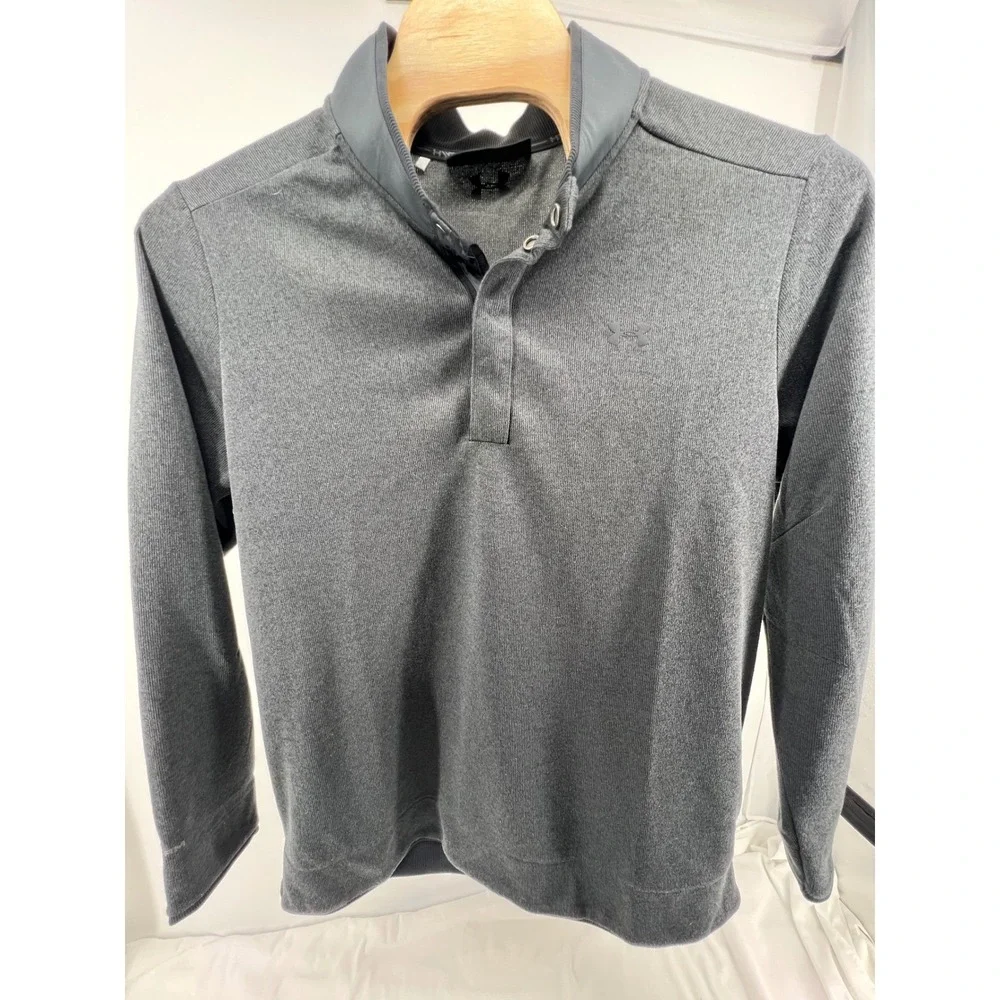 Under Armour Golf ColdGear Men's XXL Long Sleeve Quarter Zip‎ Pullover Gray